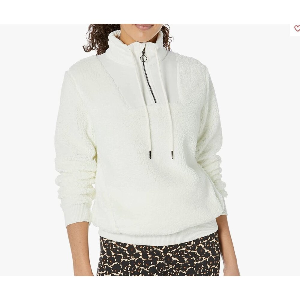 Sweaty Betty  Sherpa 1/2 Zip Sweatshirt Size Medium